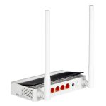 Router TOTOLINK N300RT inalámbrico de banda única a 2.4 GHz en colores negro y blanco con Ethernet rápido. SKU N300RT.