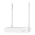Imagen del router inalámbrico TOTOLINK N350RT con Ethernet rápido de banda única a 2.4 GHz en color blanco. SKU: N350RT