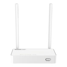Imagen del router inalámbrico TOTOLINK N350RT con Ethernet rápido de banda única a 2.4 GHz en color blanco. SKU: N350RT