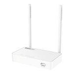 Imagen del router inalámbrico TOTOLINK N350RT con Ethernet rápido de banda única a 2.4 GHz en color blanco. SKU: N350RT