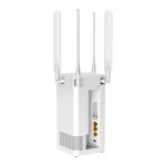 Router inalámbrico TOTOLINK NR1800X con Gigabit Ethernet, doble banda (2,4 GHz / 5 GHz) en color blanco. SKU NR1800X.