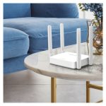 Router inalámbrico Mercusys AC10 con doble banda de 2,4 GHz y 5 GHz en color blanco. SKU AC10