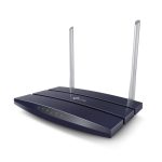 Router inalámbrico TP-Link AC1200 Dual Band, compatible con bandas de 2,4 GHz y 5 GHz, en color negro. SKU: Archer A5.