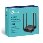 TP-Link ARCHER A64: router inalámbrico Gigabit Ethernet, doble banda (2,4 GHz / 5 GHz), color negro, SKU Archer A64
