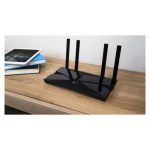 Router TP-Link Archer AX1500 doble banda (2,4 GHz y 5 GHz) en color negro, SKU Archer AX1500, ideal para redes inalámbricas