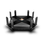 Router inalámbrico TP-Link Archer AX6000, Gigabit Ethernet, doble banda 2,4 GHz y 5 GHz, color negro. SKU: Archer AX6000