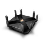 Router inalámbrico TP-Link Archer AX6000, Gigabit Ethernet, doble banda 2,4 GHz y 5 GHz, color negro. SKU: Archer AX6000