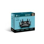 Router inalámbrico TP-Link Archer AX6000, Gigabit Ethernet, doble banda 2,4 GHz y 5 GHz, color negro. SKU: Archer AX6000