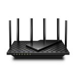 Router inalámbrico TP-Link Archer AX72 de doble banda (2,4 GHz / 5 GHz) en color negro. SKU: Archer AX72