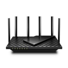 Router inalámbrico TP-Link Archer AX72 de doble banda (2,4 GHz / 5 GHz) en color negro. SKU: Archer AX72