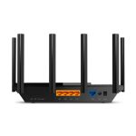Router inalámbrico TP-Link Archer AX72 de doble banda (2,4 GHz / 5 GHz) en color negro. SKU: Archer AX72