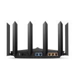 Router inalámbrico TP-Link Archer AX90 de tres bandas con frecuencias de 2,4 GHz, 5 GHz y 5 GHz en color negro SKU ARCHER AX90