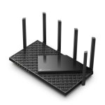 Router inalámbrico TP-Link Archer AXE75 tribanda con Gigabit Ethernet y frecuencias de 2.4 GHz, 5 GHz y 6 GHz, SKU ARCHER AXE75