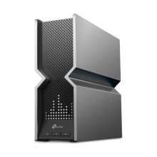 Router TP-Link Archer BE800 inalámbrico, Tribanda (2.4 GHz / 5 GHz / 6 GHz) en color Negro y Acero inoxidable. SKU: Archer BE800