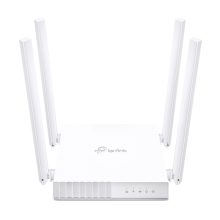 Router inalámbrico TP-Link ARCHER C24 con doble banda de 2,4 GHz y 5 GHz, Ethernet rápido, color blanco, SKU Archer C24