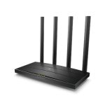 TP-Link ARCHER C6 V4.0, router inalámbrico de doble banda 2,4 GHz y 5 GHz en color negro, SKU ARCHER C6 V4.0