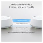 Sistema Wi-Fi Mesh TP-Link DECO BE25 (2-PACK) con doble banda (2.4 GHz / 5 GHz) y Wi-Fi 7 (802.11be) en color blanco para uso interno, modelo DECO BE25(2-PACK)