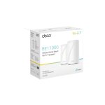 Sistema de malla Wi-Fi 7 TP-Link Deco BE65 Tribanda en color blanco, compatible con bandas de 2.4 GHz, 5 GHz y 6 GHz, incluye dos dispositivos SKU Deco BE65(2-pack)