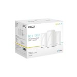 Sistema TP-Link Deco BE65 con tecnología Wi-Fi 7 en banda triplicada 2.4 GHz, 5 GHz y 6 GHz, color blanco, SKU Deco BE65(3-pack)