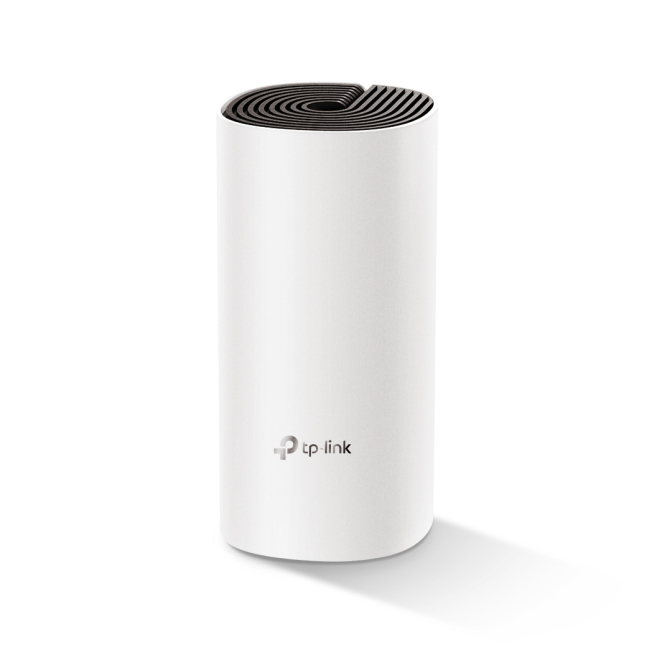 TP-Link Deco E4 Doble Banda Wi-Fi 5 Router TP-Link Deco E4 de doble banda (2,4 GHz / 5 GHz) con tecnología Wi-Fi 5 (802.11ac) en color blanco y gris. SKU: Deco E4(1-pack)