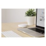 Imagen del router TP-Link Deco M5 1-Pack con doble banda de 2,4 GHz / 5 GHz, Wi-Fi 5 (802.11ac) en color blanco. SKU: Deco M5(1-pack).