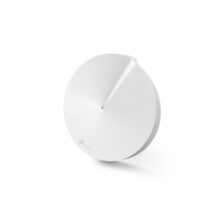 Router inalámbrico TP-Link Deco M9 Plus con Wi-Fi 5, tribanda (2,4 GHz/5 GHz/5 GHz) en color blanco y SKU DECO M9 PLUS(1-PACK) V2