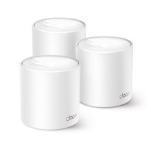 Imagen del TP-Link Deco X10 con Wi-Fi 6 de doble banda 2,4 GHz y 5 GHz, en color blanco, SKU Deco X10(3-pack)