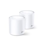 Imagen del TP-Link Deco X20 (2-pack) con doble banda a 2,4 GHz y 5 GHz, compatible con Wi-Fi 5 (802.11ac) en color blanco. SKU: Deco X20(2-pack)