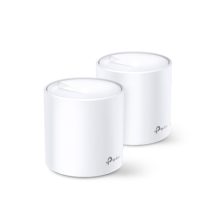 Imagen del TP-Link Deco X20 (2-pack) con doble banda a 2,4 GHz y 5 GHz, compatible con Wi-Fi 5 (802.11ac) en color blanco. SKU: Deco X20(2-pack)