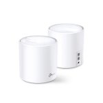 Imagen del TP-Link Deco X20 (2-pack) con doble banda a 2,4 GHz y 5 GHz, compatible con Wi-Fi 5 (802.11ac) en color blanco. SKU: Deco X20(2-pack)