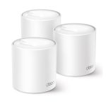 Sistema Mesh Wi-Fi 6 TP-Link Deco X50 en color blanco, 3 unidades, doble banda 2,4 GHz y 5 GHz. SKU: Deco X50(3-pack)