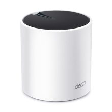 Sistema de red inalámbrica TP-Link Deco X55 de doble banda (2,4 GHz / 5 GHz) con Wi-Fi 6 (802.11ax), colores negro y blanco, SKU Deco X55(1-pack)