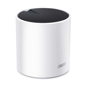 Sistema de red inalámbrica TP-Link Deco X55 de doble banda (2,4 GHz / 5 GHz) con Wi-Fi 6 (802.11ax), colores negro y blanco, SKU Deco X55(1-pack)