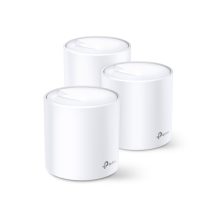 Imagen del TP-Link Deco X60, un sistema Wi-Fi 6 de doble banda con frecuencias de 2,4 GHz y 5 GHz en color blanco, SKU: Deco X60(3-pack)