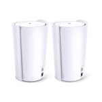 Imagen del producto TP-Link Deco X90 (2-pack) Tribanda Wi-Fi 6 (802.11ax) en color blanco para uso interno, con soporte para 2,4 GHz y 5 GHz SKU: Deco X90(2-pack)