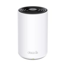 Vista del TP-Link Deco XE75 Pro, sistema Wi-Fi 6E tribanda con frecuencia de 2.4 GHz, 5 GHz y 6 GHz, modelo Deco XE75 Pro(1-pack)