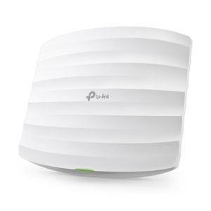 Imagen del punto de acceso inalámbrico TP-Link EAP110, ofrece 300 Mbit/s de velocidad y funcionalidad PoE. SKU: EAP110