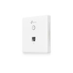 TP-Link EAP115-WALL, punto de acceso inalámbrico de 300 Mbit/s en color blanco, con soporte para Energía sobre Ethernet (PoE). SKU: EAP115-Wall