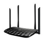Router TP-Link AC1300 con Gigabit Ethernet, doble banda de 2,4 GHz y 5 GHz, en color negro, SKU EC225-G5