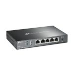 Router TP-Link Omada ER605 con capacidad Gigabit Ethernet y color negro. SKU ER605