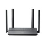 TP-Link EX141 router inalámbrico de color negro, con capacidad Gigabit Ethernet y doble banda 2.4GHz y 5GHz. SKU EX141