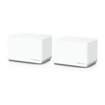 Mercusys HALO H70X doble banda 2,4 GHz y 5 GHz Wi-Fi 6 en color blanco, SKU Halo H70X(2-pack), imagen del pack de 2 unidades.