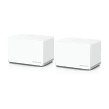 Mercusys HALO H70X doble banda 2,4 GHz y 5 GHz Wi-Fi 6 en color blanco, SKU Halo H70X(2-pack), imagen del pack de 2 unidades.