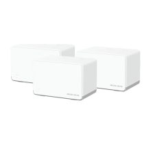 Paquete de 3 unidades del sistema Wi-Fi Mercusys Halo H70X, doble banda 2,4 GHz y 5 GHz, estándar Wi-Fi 6 802.11ax, color blanco, SKU Halo H70X(3-pack)