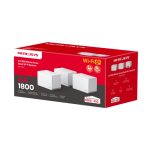 Paquete de 3 unidades del sistema Wi-Fi Mercusys Halo H70X, doble banda 2,4 GHz y 5 GHz, estándar Wi-Fi 6 802.11ax, color blanco, SKU Halo H70X(3-pack)