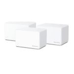 Imagen del sistema de malla Mercusys Halo H80X (3-pack), doble banda 2,4 GHz / 5 GHz, Wi-Fi 6 (802.11ax) en color blanco, SKU Halo H80X(3-pack)
