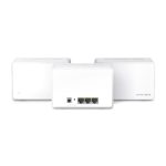 Imagen del sistema de malla Mercusys Halo H80X (3-pack), doble banda 2,4 GHz / 5 GHz, Wi-Fi 6 (802.11ax) en color blanco, SKU Halo H80X(3-pack)