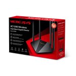 Router inalámbrico Mercusys MR30G con Gigabit Ethernet y doble banda 2,4 GHz y 5 GHz, en color negro, SKU MR30G