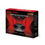 Imagen del router inalámbrico TP-Link MR70X con Gigabit Ethernet de doble banda (2,4 GHz / 5 GHz) en color negro. SKU: MR70X.