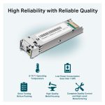 Transceptor de fibra óptica TP-Link TL-SM321A con velocidad de 1250 Mbit/s y compatibilidad SFP, SKU SM321A-2